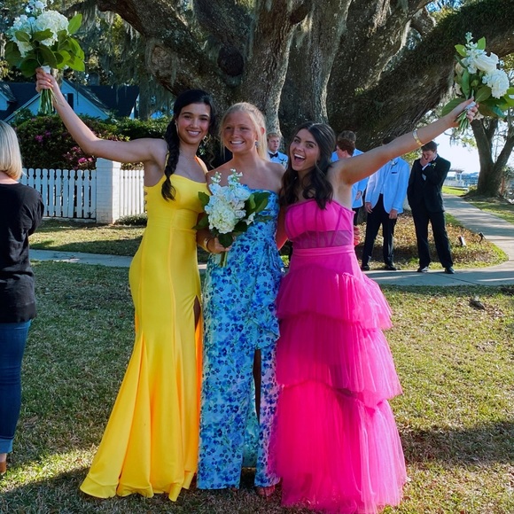 Yellow prom dress from Asheville North Carolina